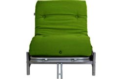 ColourMatch - Single - Futon - Sofa Bed with Mattress -Apple Green